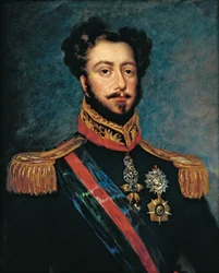Portret van Dom Pedro, hertog van Bragança na John Simpson 1834